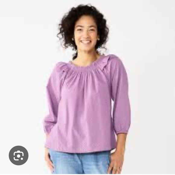 Trendy Light Purple Top, size large - Picture 1 of 9